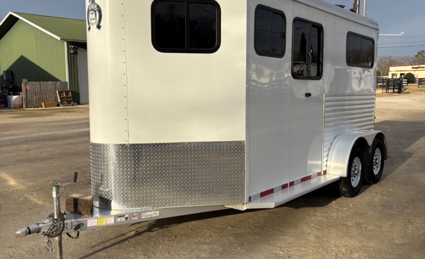 2022 ADAM 2 HORSE BUMPER PULL W/ MANGERS $15,500