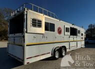 2003 EBY 7 HORSE SLANT LOAD GOOSENECK TRAILER 8′ WIDE W/ SIDE RAMP! $26,500