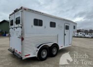 2001 FEATHERLTE 2 HORSE SLANT GOOSENECK! $10,900