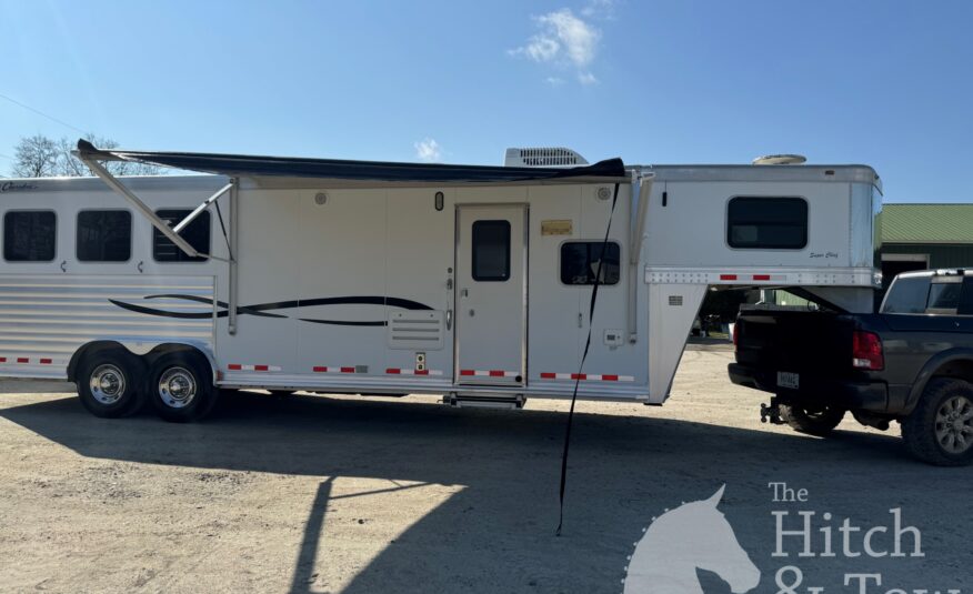 2009 CHEROKEE 3 HORSE w/ 11′ LIVING QUARTERS $34,900