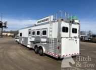 2015 ELITE TRAILER 4 HORSE W/ 10′ LIVING QUARTERS, TONS OF UPGRADES, & TONS OF STORAGE!! $86,900