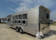 SLIGHTLY USED! 2019 SUNDOWNER HORIZON 8011 RS 4 HORSE SLANT LOAD LIVING QUARTERS TRAILER W/ UPGRADES $69,900