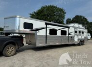 2018 BISON PREMIERE 3 HORSE W/ 19′ LIVING QUARTERS, SLIDE OUT & MORE!! $58,500