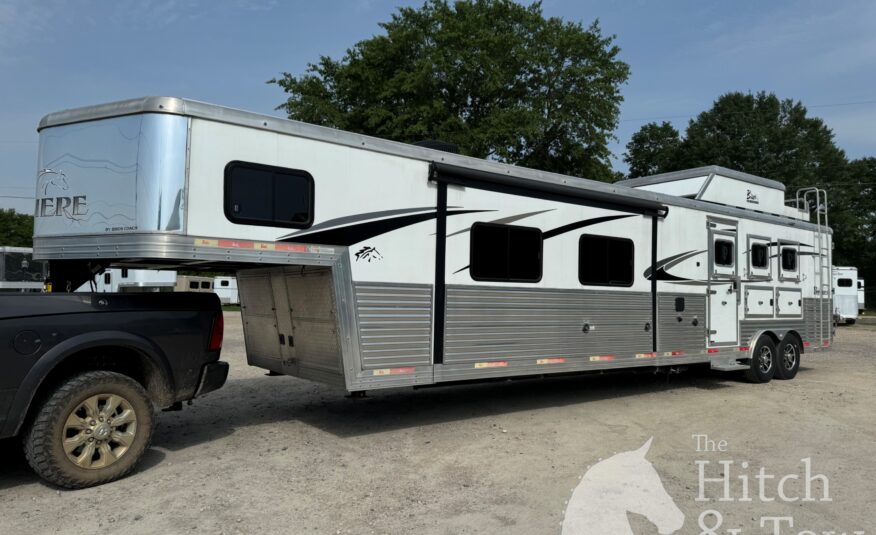 2018 BISON PREMIERE 3 HORSE W/ 19′ LIVING QUARTERS, SLIDE OUT & MORE!! $58,500