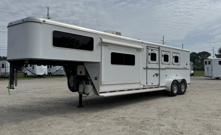 2008 SHADOW 3 HORSE SLANT LOAD LIVING QUARTERS TRAILER W/ UPGRADES! $23,500