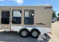 2019 SHADOW PRO SERIES 3 HORSE SLANT BUMPER PULL TRAILER! $16,900