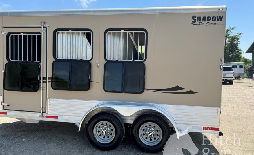 2019 SHADOW PRO SERIES 3 HORSE SLANT BUMPER PULL TRAILER! $16,900