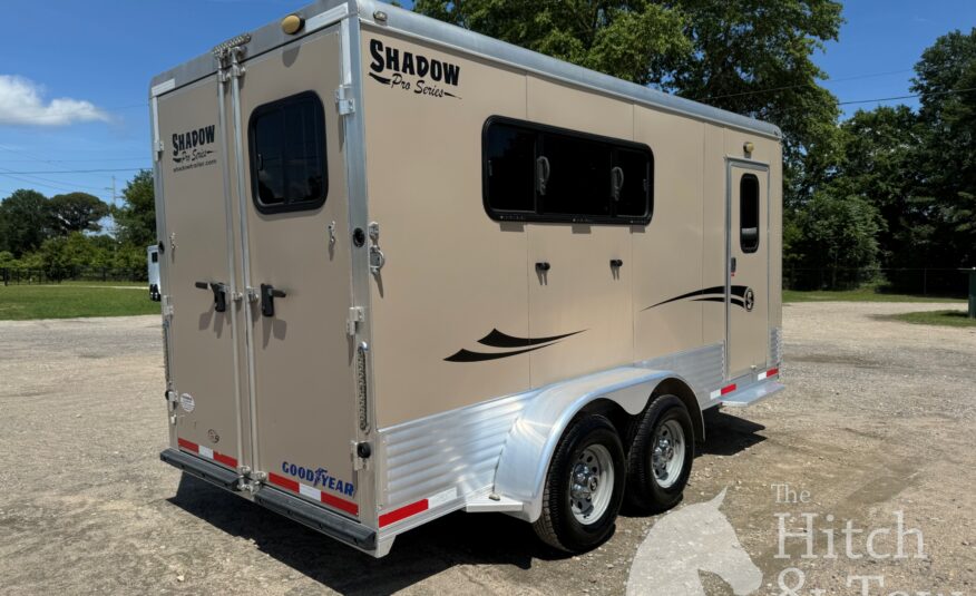 2019 SHADOW PRO SERIES 3 HORSE SLANT BUMPER PULL TRAILER! $16,900