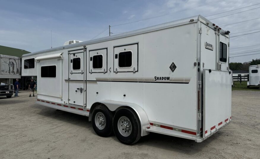 2008 SHADOW 3 HORSE SLANT LOAD LIVING QUARTERS TRAILER W/ UPGRADES! $23,500