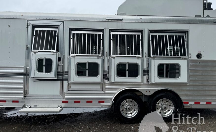 2024 ELITE 4 HORSE W/ 12’8″ OUTBACK LIVING QUARTERS, TONS OF UPGRADES, & TONS OF STORAGE!! $131,900
