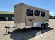 2019 SHADOW PRO SERIES 3 HORSE SLANT BUMPER PULL TRAILER! $16,900