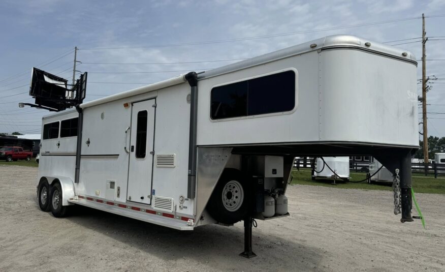 2008 SHADOW 3 HORSE SLANT LOAD LIVING QUARTERS TRAILER W/ UPGRADES! $23,500