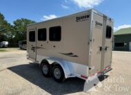 2019 SHADOW PRO SERIES 3 HORSE SLANT BUMPER PULL TRAILER! $16,900