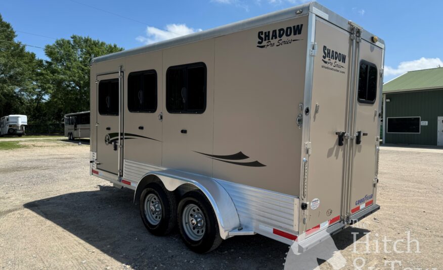 2019 SHADOW PRO SERIES 3 HORSE SLANT BUMPER PULL TRAILER! $16,900