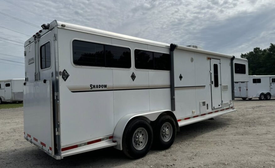 2008 SHADOW 3 HORSE SLANT LOAD LIVING QUARTERS TRAILER W/ UPGRADES! $23,500