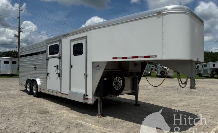 2019 CIMARRON LONESTAR 25′ STOCK COMBO GOOSENECK W/ SIDE RAMP! $34,900