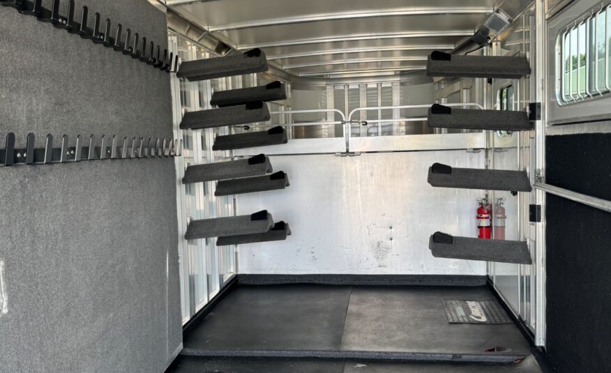 2019 CIMARRON LONESTAR 25′ STOCK COMBO GOOSENECK W/ SIDE RAMP! $34,900