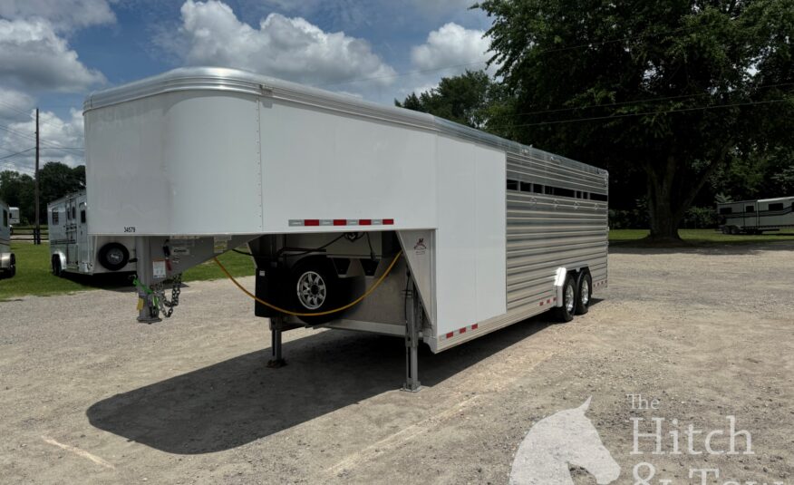 2019 CIMARRON LONESTAR 25′ STOCK COMBO GOOSENECK W/ SIDE RAMP! $34,900