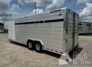 2019 CIMARRON LONESTAR 25′ STOCK COMBO GOOSENECK W/ SIDE RAMP! $34,900