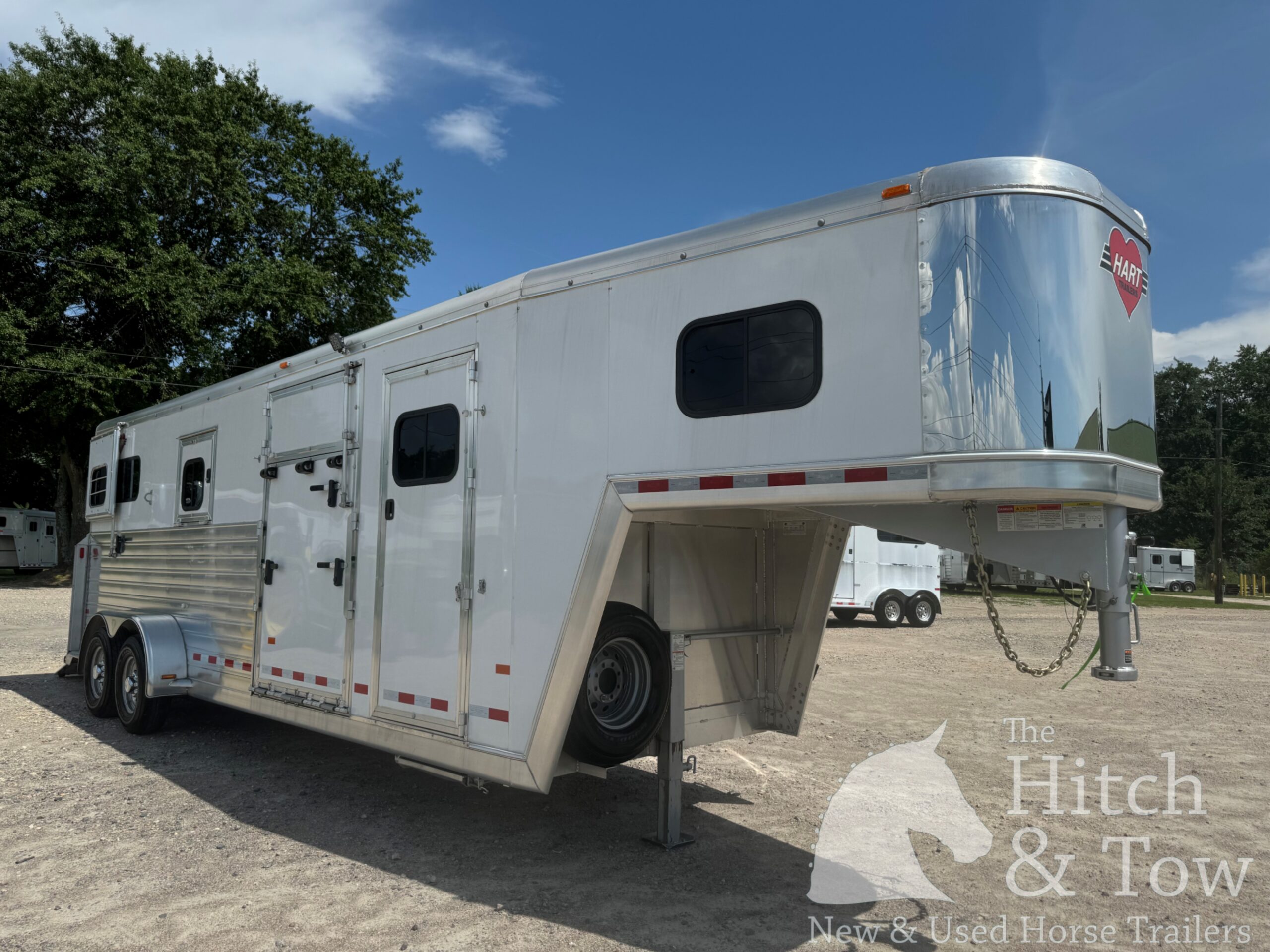 LIGHTLY USED! 2023 HART 2+1 GOOSENECK W/ UPGRADES! $48,900