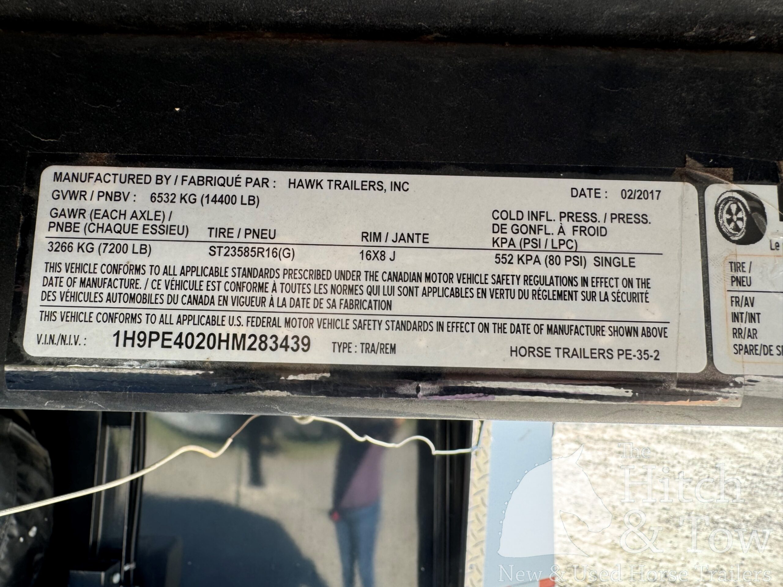 2017 EQUISPIRIT 4 HORSE HEAD TO HEAD TRAILER $42,900