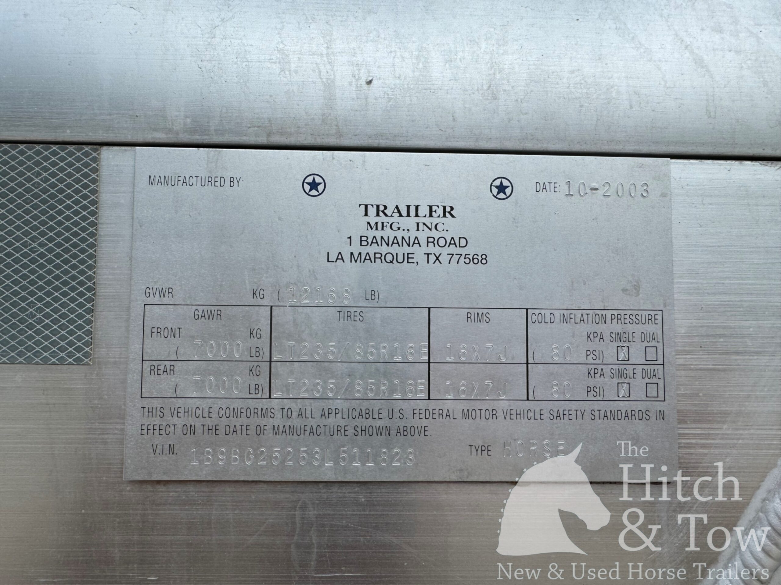 2003 BLOOMER 3 HORSE GOOSENECK W/ 12′ LQ $39,000