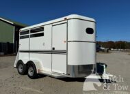 2023 BEE 2 HORSE SLANT BUMPER PULL STOCK COMBO TRAILER $10,500