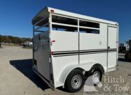 2023 BEE 2 HORSE SLANT BUMPER PULL STOCK COMBO TRAILER $10,500