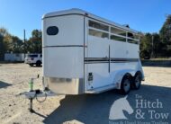 2023 BEE 2 HORSE SLANT BUMPER PULL STOCK COMBO TRAILER $10,500