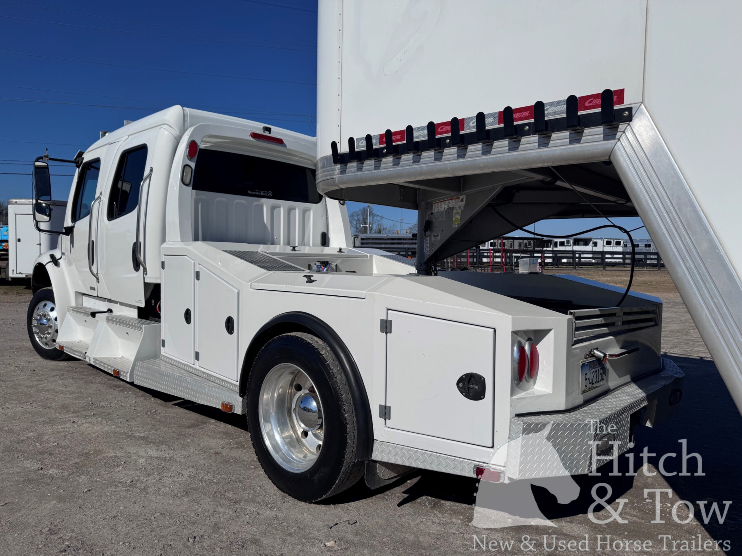 2020 CIMARRON STOCK COMBO POLO 13/16 HORSE GOOSENECK & FREIGHTLINER M2 BUSINESS TRUCK!