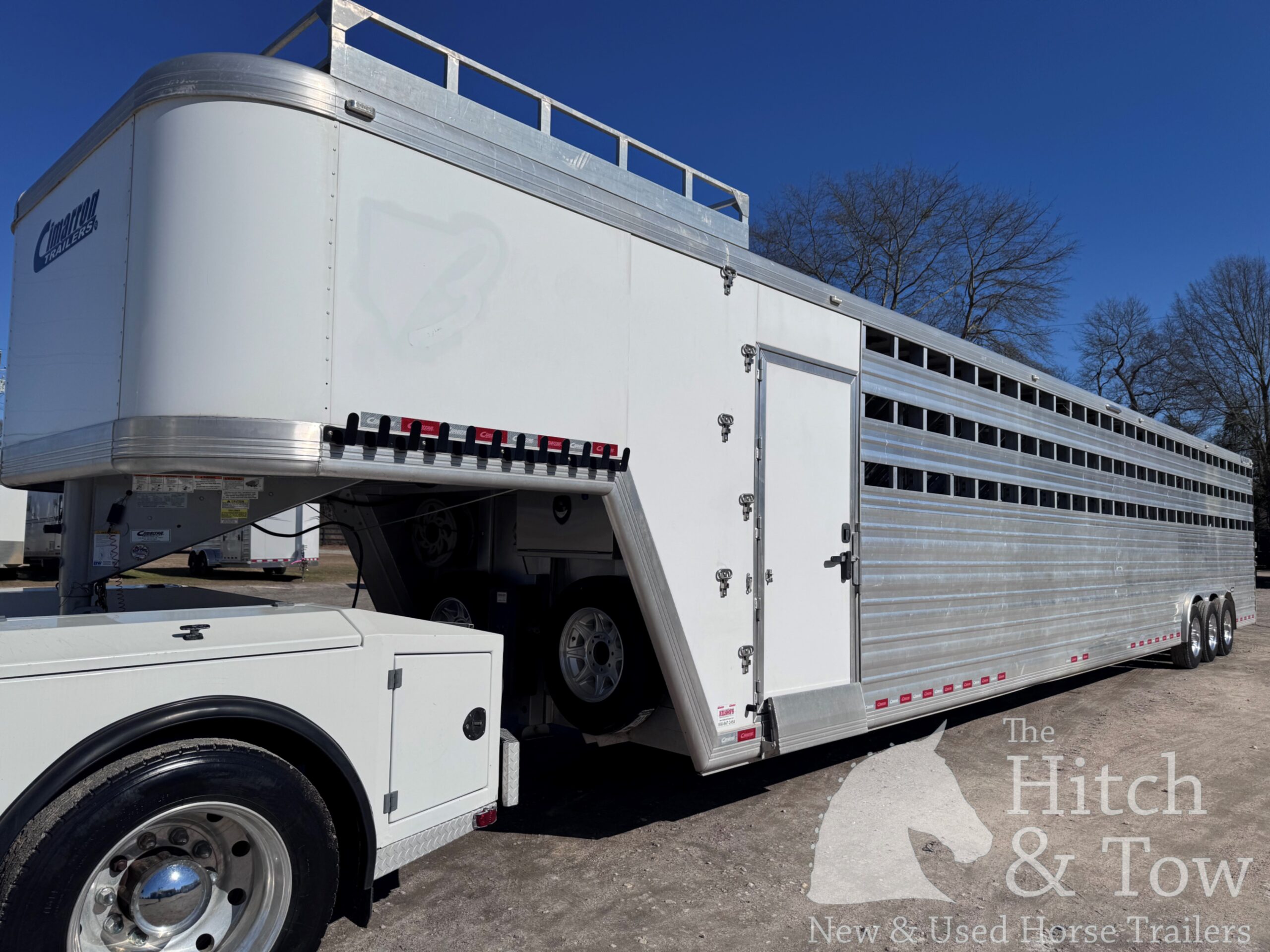 2020 CIMARRON STOCK COMBO POLO 13/16 HORSE GOOSENECK & FREIGHTLINER M2 BUSINESS TRUCK!