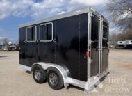 2017 EXISS 2 HORSE SLANT BUMPERPULL TRAILER $17,900