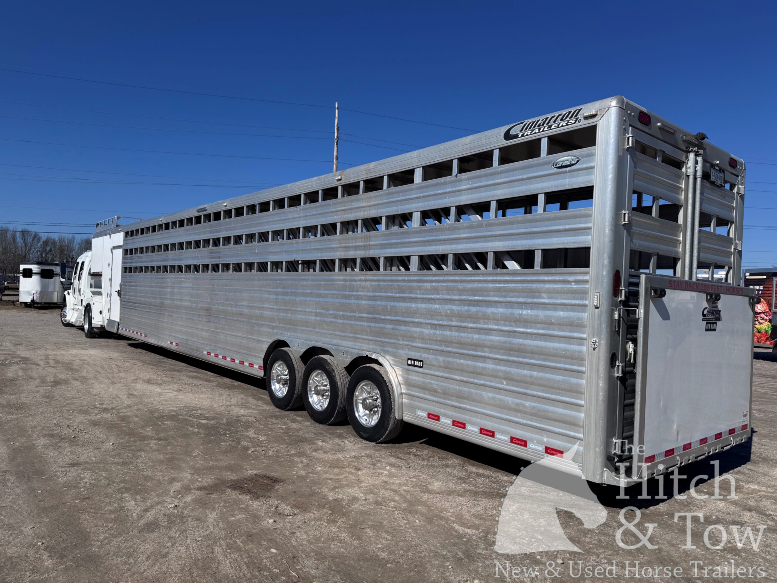 2020 CIMARRON STOCK COMBO POLO 13/16 HORSE GOOSENECK & FREIGHTLINER M2 BUSINESS TRUCK!