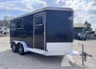 2017 EXISS 2 HORSE SLANT BUMPERPULL TRAILER $17,900