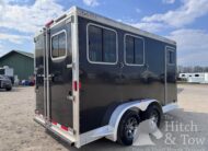 2017 EXISS 2 HORSE SLANT BUMPERPULL TRAILER $17,900