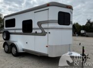 1999 HAWK 2 HORSE BUMPER PULL W/ MANGERS $7,900