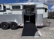 2026 4 STAR 2 HORSE STRAIGHT LOAD BUMPER PULL W/ SIDE RAMP! $44,900
