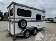 1999 HAWK 2 HORSE BUMPER PULL W/ MANGERS $7,900