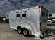 1994 FEATHERLTE 2 HORSE SLANT GOOSENECK W/ WEEKENDER! $10,500
