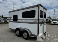 1999 HAWK 2 HORSE BUMPER PULL W/ MANGERS $7,900