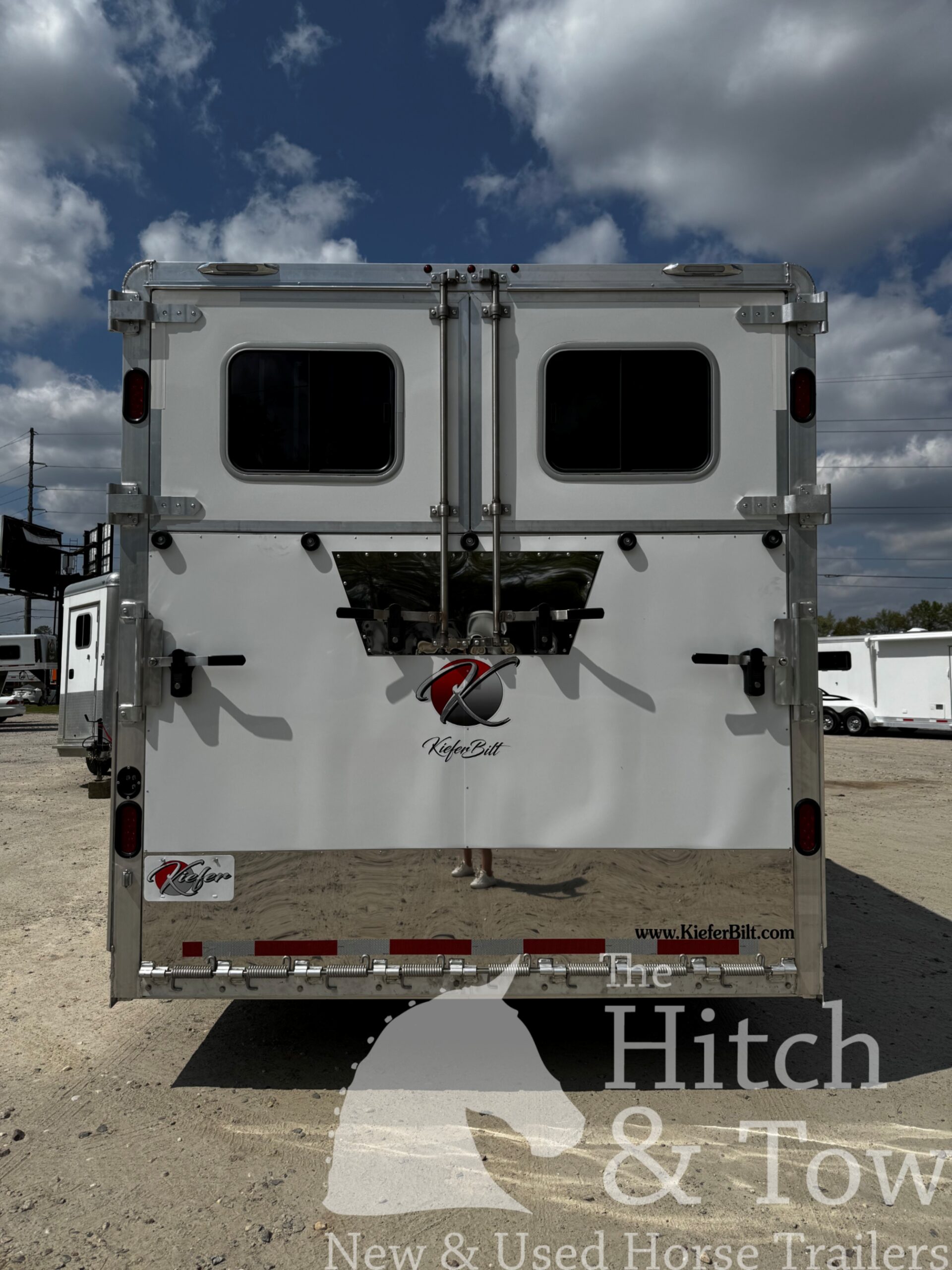 2026 KieferBilt Trailers 6-7 HORSE HEAD TO HEAD W/ MANY UPGRADES $79,900