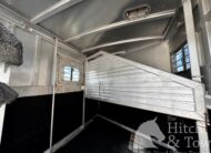 1994 FEATHERLTE 2 HORSE SLANT GOOSENECK W/ WEEKENDER! $10,500