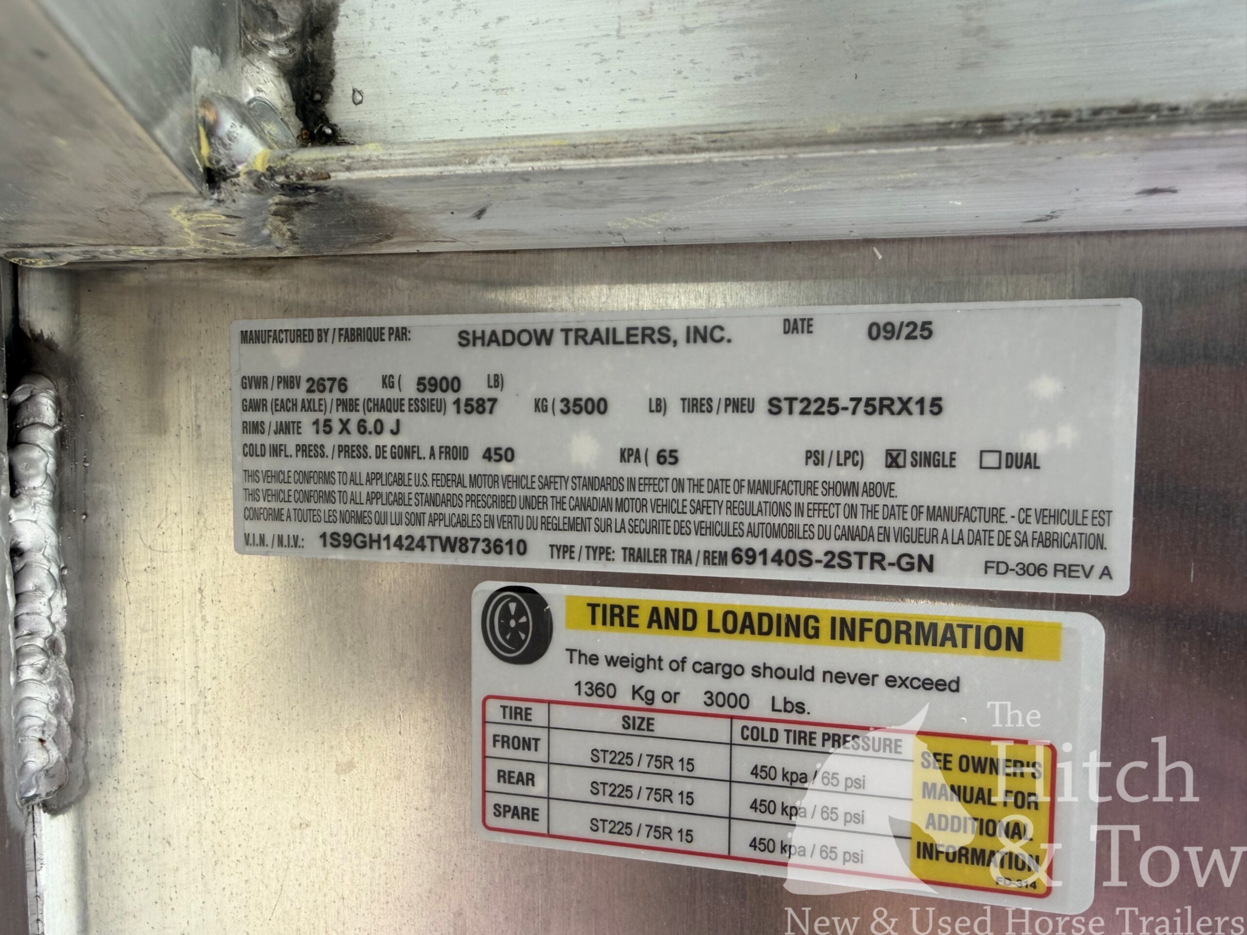 2026 SHADOW 2 HORSE GOOSENECK TRAILER $25,500