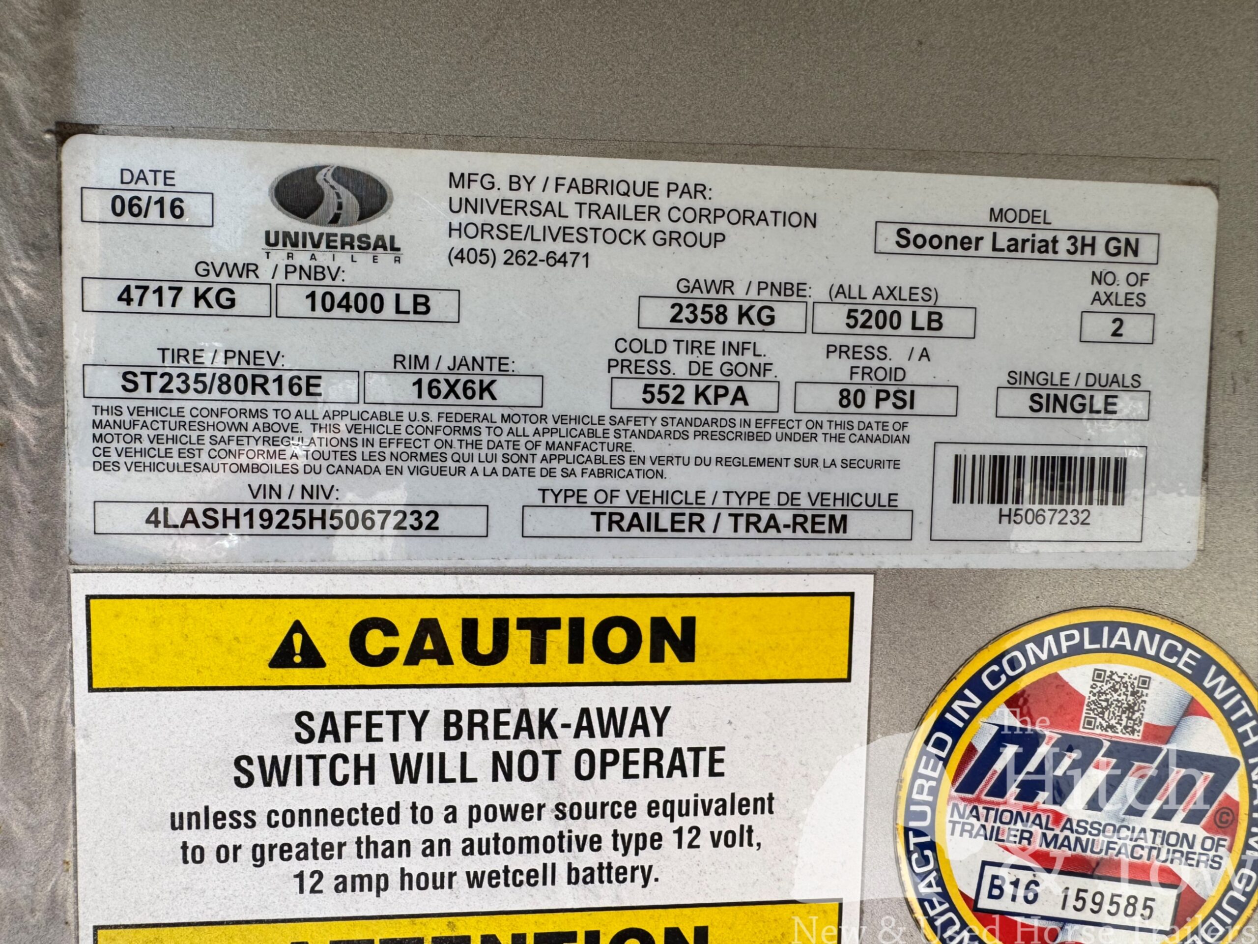 2017 SOONER 3 HORSE SLANT GOOSENECK TRAILER W/ UPGRADES! $23,500