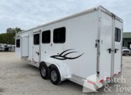2022 SHADOW 3 HORSE SLANT LOAD LIVING QUARTERS TRAILER W/ UPGRADES! $39,000