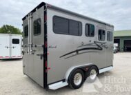 2022 HAWK 2 HORSE BUMPER PULL W/ DRESSING ROOM & WARMBLOOD SIZE!! $23,500