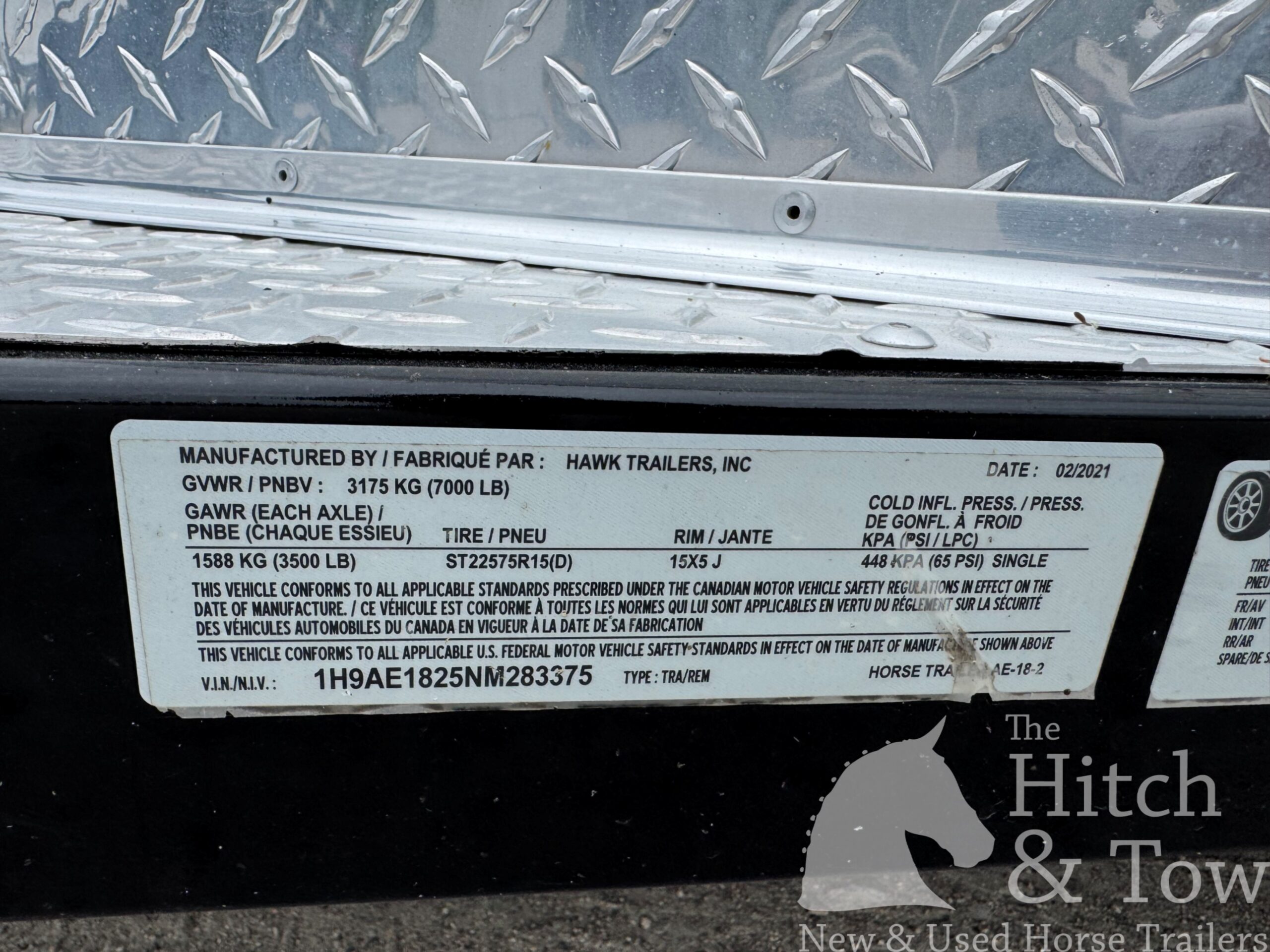 2022 HAWK 2 HORSE BUMPER PULL W/ DRESSING ROOM & WARMBLOOD SIZE!! $23,500