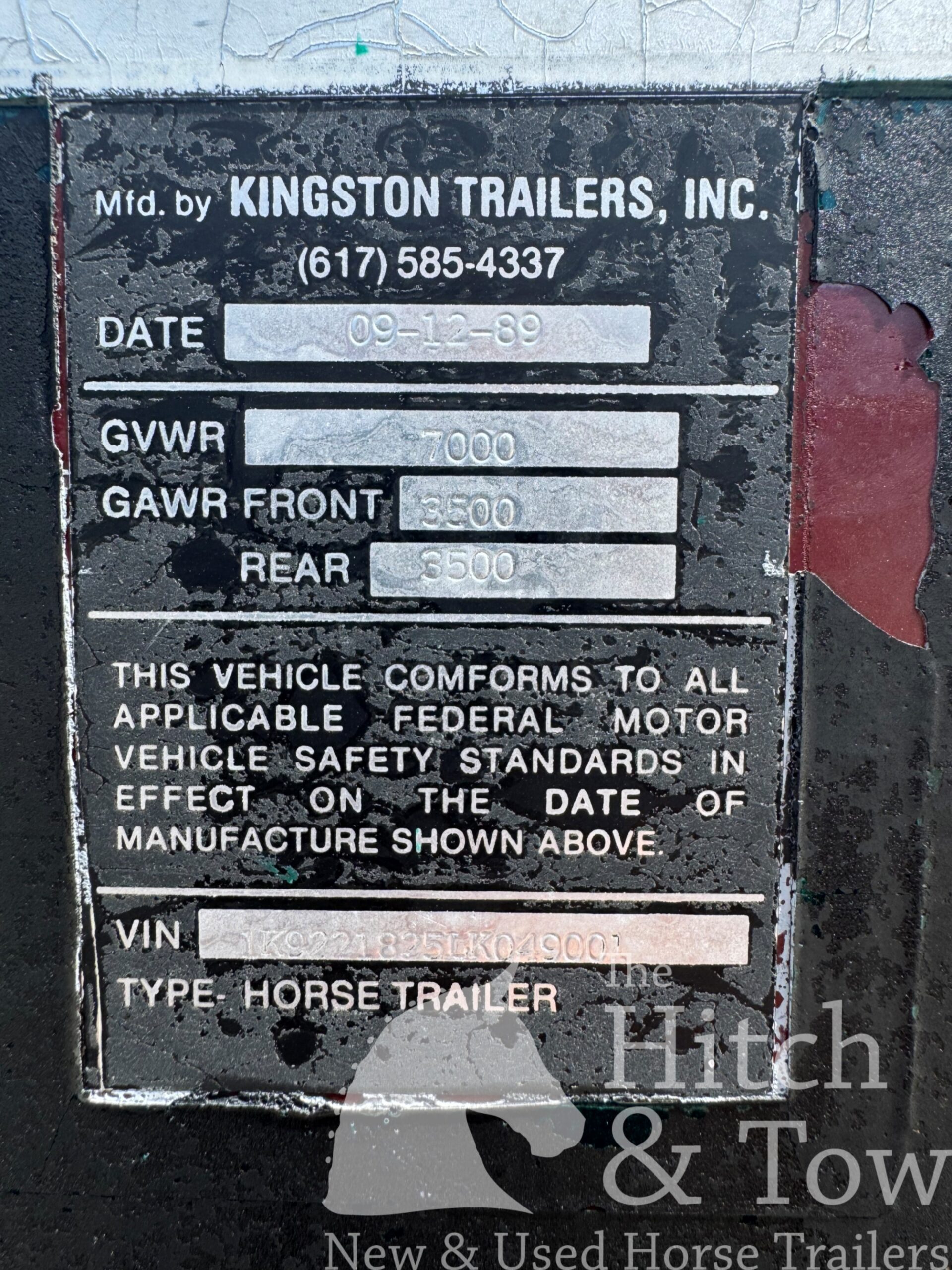 1990 KINGSTON 2 HORSE GOOSENECK! $4,250