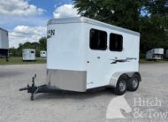 2017 LOGAN CROSS FIRE 2 HORSE SLANT BUMPER PULL TRAILER $13,500