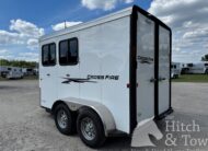 2017 LOGAN CROSS FIRE 2 HORSE SLANT BUMPER PULL TRAILER $13,500